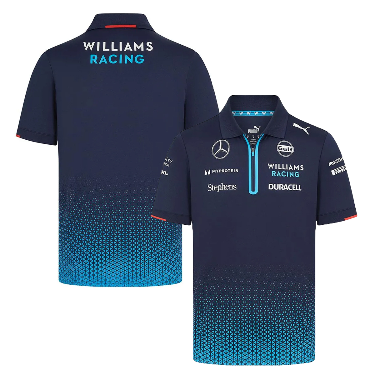 2024 ウィリアムズ レーシング チーム ポロシャツ ネイビー画像