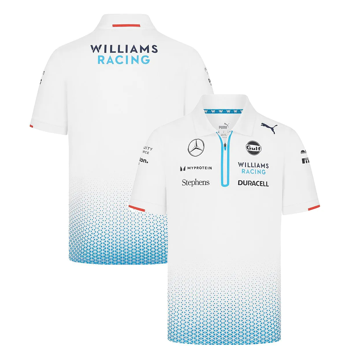 2024 ウィリアムズ レーシング チーム ポロシャツ ホワイト画像
