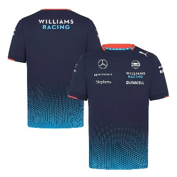 2024 ウィリアムズ レーシング チーム ジャージー Tシャツ ネイビー画像