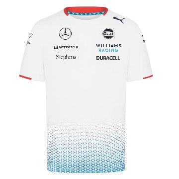 2024 ウィリアムズ レーシング チーム ジャージー Tシャツ ホワイト画像