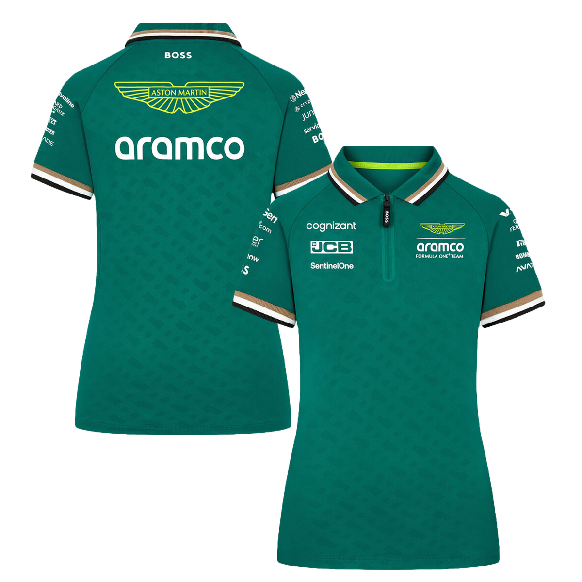 【レディース】 2024 アストンマーチン アラムコ F1 チーム ポロシャツ画像