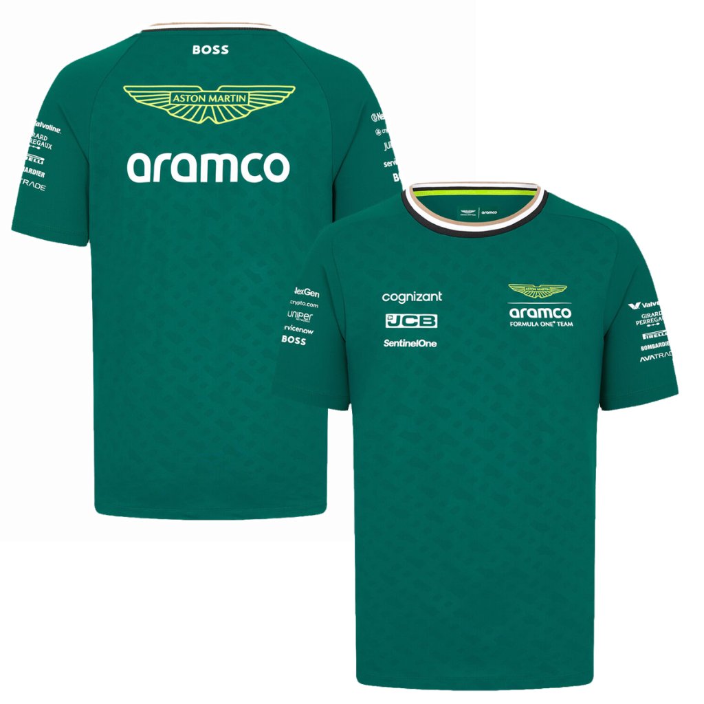 F1 アストンマーチン グッズ アラムコ 2024 チーム ウェア Tシャツ 
