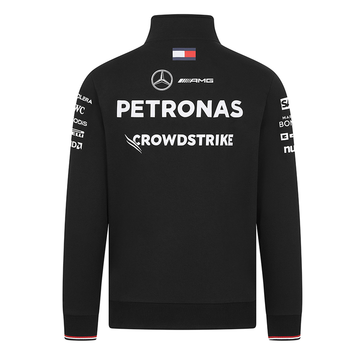 2024 メルセデス AMG ペトロナス チーム ドライバー 1/4ジップ スウェット ブラック画像