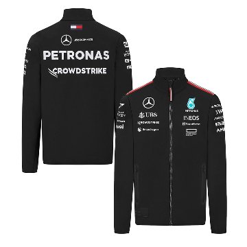 2024 メルセデス AMG ペトロナス チーム ドライバー ソフトシェル ジャケット  ブラック画像
