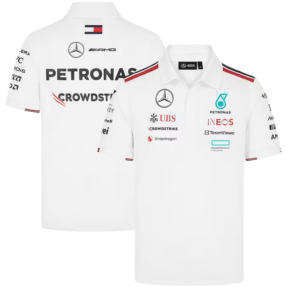 2024 メルセデス AMG ペトロナス チーム ポロシャツ / ホワイト画像