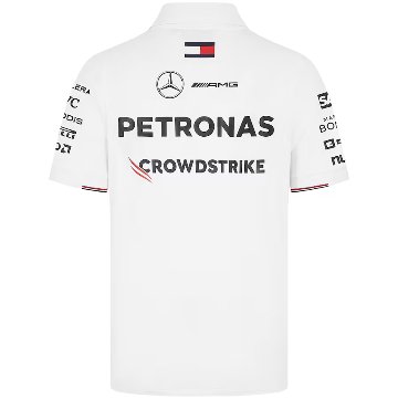 2024 メルセデス AMG ペトロナス チーム ポロシャツ / ホワイト画像