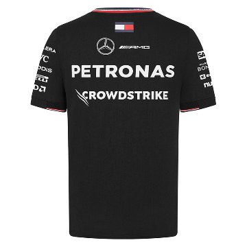 2024 メルセデス AMG ペトロナス チーム ドライバー Tシャツ ブラック画像