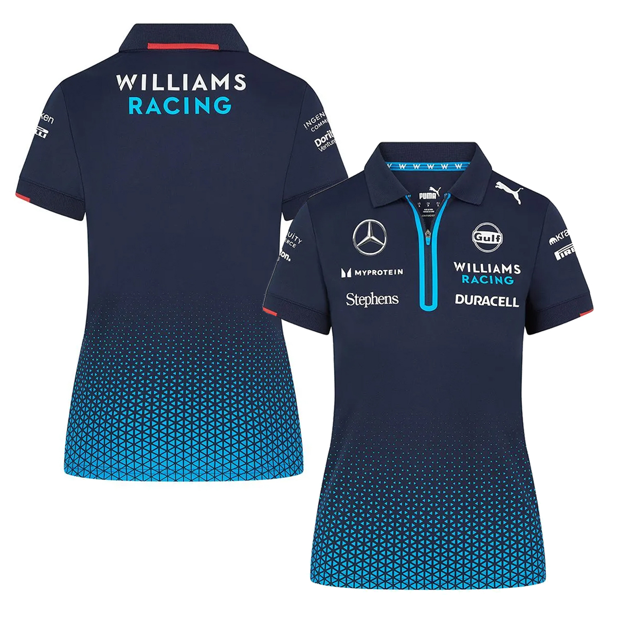 【レディース】2024 ウィリアムズ レーシング チーム ポロシャツ ネイビー画像