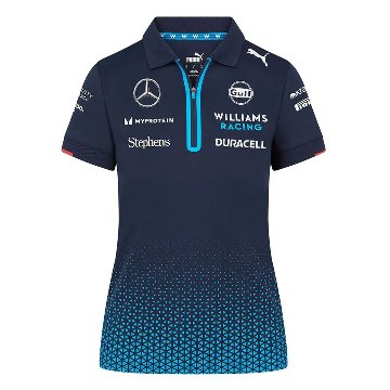 【レディース】2024 ウィリアムズ レーシング チーム ポロシャツ ネイビー画像