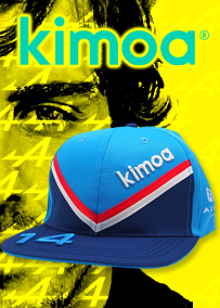 2022 KIMOA キモア BWT アルピーヌ F1 チーム フェルナンド アロンソ フラット キャップ / フランスGP仕様
