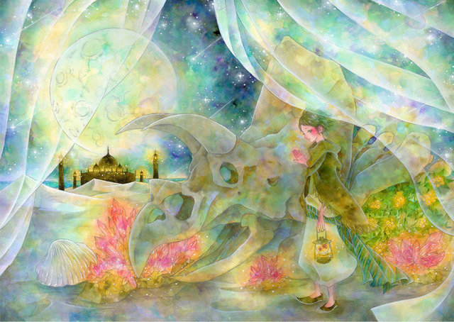 ポストカード「砂漠の夜」の画像