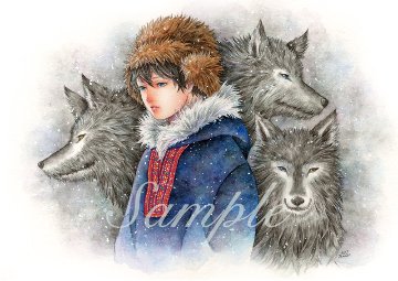 ポストカード「雪の果て」画像
