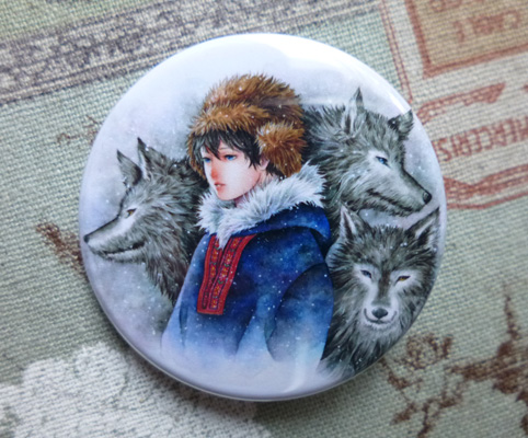 缶バッジ（44mm）「雪の果て」の画像