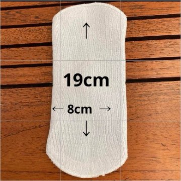 【ハンドメイド】シルク・オーガニックコットン素材の布ナプキン・キナリ5枚組の画像