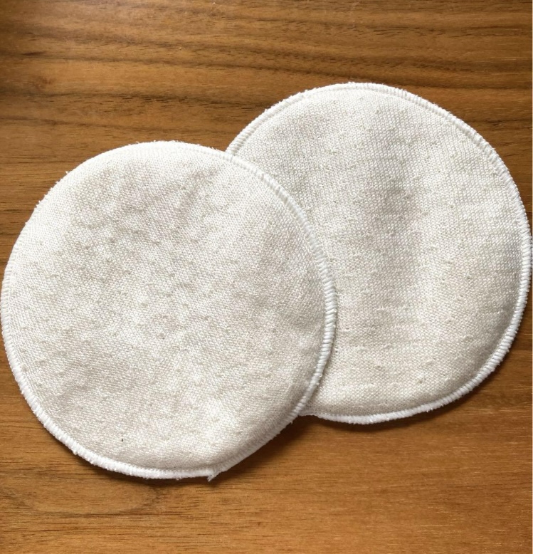 シルク ブラパッド2セット　シルクとオーガニックコットンの2重構造の画像