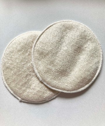 シルク ブラパッド2セット　シルクとオーガニックコットンの2重構造の画像