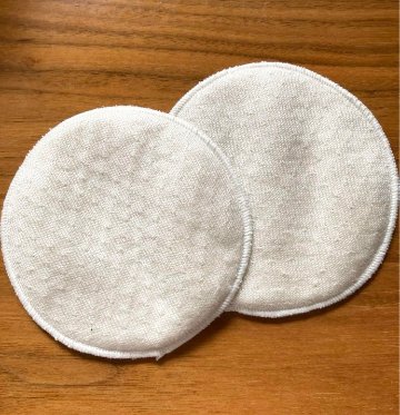 シルク ブラパッド2セット　シルクとオーガニックコットンの2重構造の画像