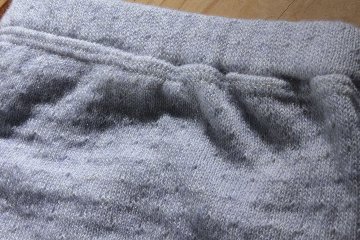 ＊受注生産 12分丈レギンス ミルクレーズン 肌側シルク１００％ 外側 綿100% ゆったり 柔らかレギンスの画像