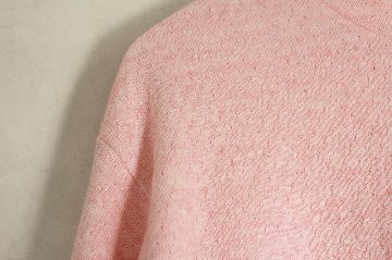 ＊受注生産 ゆったり長袖ハイネックミルクレーズン杢　肌側シルク１００％　外側綿100%の画像