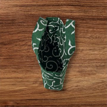 唐草模様 バッグ セット 和柄 ハンドバッグ ミニバッグ バッグインバッグ ハンドメイド 和風 グリーン レディース ランチバッグ 小物入れ サブバッグ 親子バッグ 和装 普段使い おしゃれの画像
