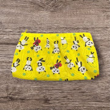ティッシュケース ポーチ セット パンダ柄 かわいい カラフル 黄色 水玉 小物入れ 化粧ポーチ レディース おしゃれ ハンドメイド 布ポーチ ティッシュポーチ ミニポーチ 小物収納 収納ポーチ 雑貨の画像