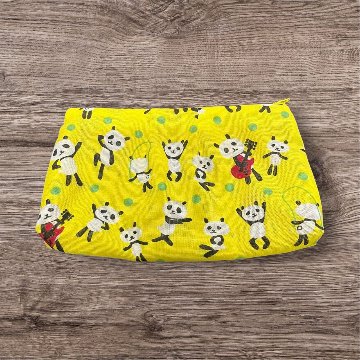 ティッシュケース ポーチ セット パンダ柄 かわいい カラフル 黄色 水玉 小物入れ 化粧ポーチ レディース おしゃれ ハンドメイド 布ポーチ ティッシュポーチ ミニポーチ 小物収納 収納ポーチ 雑貨の画像
