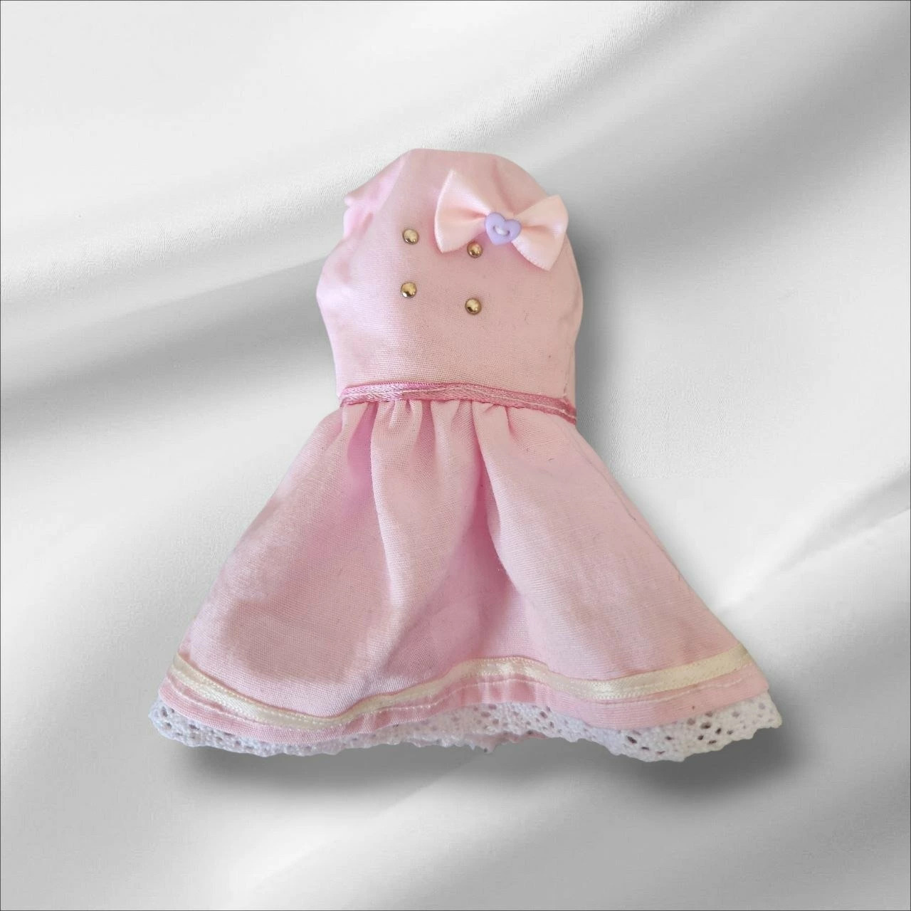 1/6ドール 服 ワンピース ピンク アウトフィット ノースリーブ アイドル風 ドール服 人形服 着せ替え かわいい フリル レース ハンドメイド ミニチュア コレクションの画像