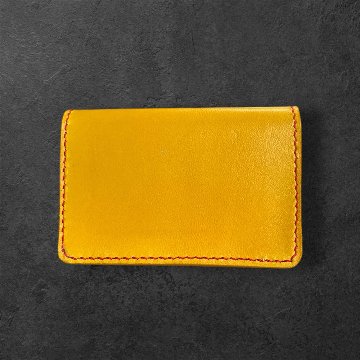 【送料無料】本革 ミニ財布 黄色 コンパクト財布 ミニウォレット メンズ レディース 小さい財布 レザー 財布 小銭入れ カード収納 サブ財布 コンパクトウォレット イエロー 手のひらサイズ おしゃれの画像