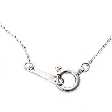 ダイヤモンド ネックレス 一粒 0.014ct プラチナ Pt900 鍵 キーモチーフ ペンダント 鑑別カード付きの画像