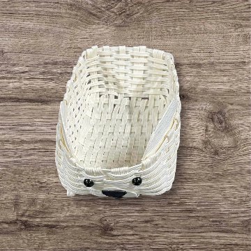クラフトバンド 小物入れ しろくまの画像