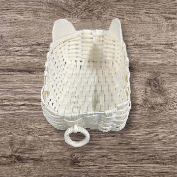 クラフトバンド 小物入れ しろくまの画像
