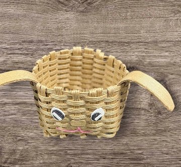 クラフトバンド 小物入れ 犬の画像
