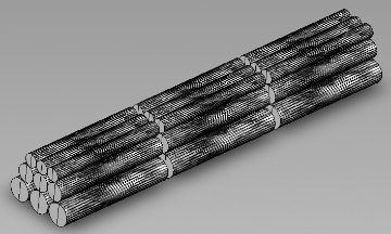 チキ7000用積荷（木材・1両分）の画像