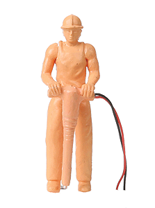 CONSTRUCTION WORKER WITH JACKHAMMER (UNPAINTED)の画像