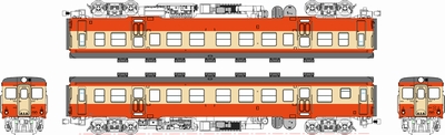 キハ20-200代(二段上昇窓)一般色、動力付の画像