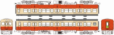 キハ35一般色、動力付の画像