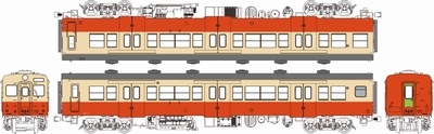 キハ35一般色、動力なしの画像