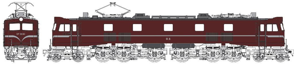 1・80 オリジナル鉄道模型および関連商品/国鉄EF5861・EF5860