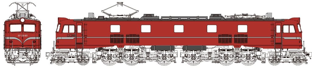 1・80 オリジナル鉄道模型および関連商品/国鉄EF5861・EF5860