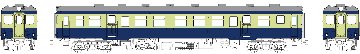 キハ20ﾊﾞｽ窓（色：青、黄褐）台車DT19、動力付の画像