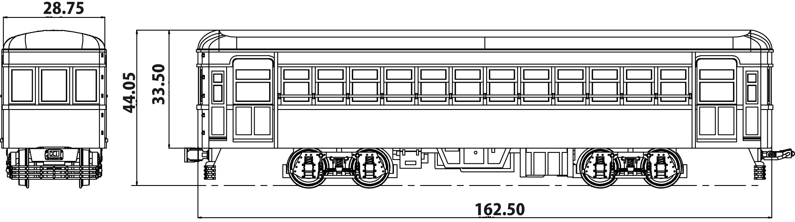 14m級電車未塗装車体キットの画像