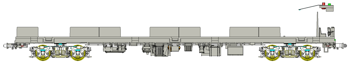 クモハ100用トレーラーユニット完成品の画像