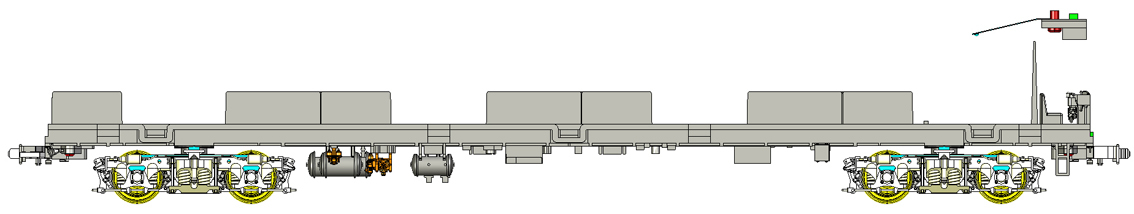 クハ101用トレーラーユニット完成品の画像