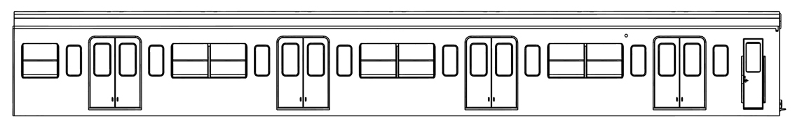 クハ101未塗装車体・窓付の画像