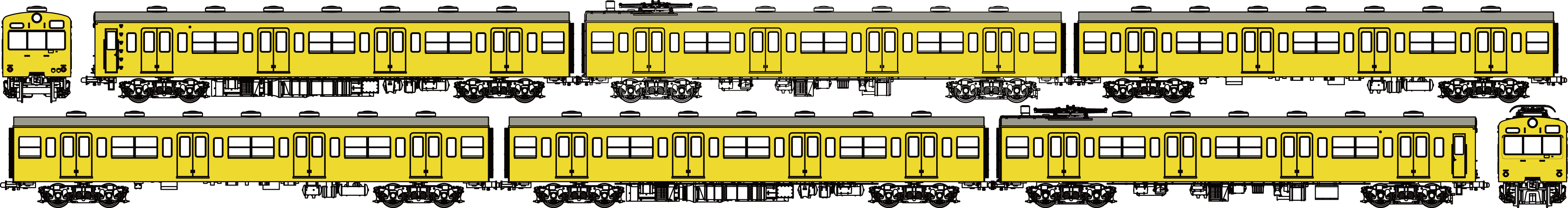 国鉄101系黄色5号基本６両セットC（南武線）画像