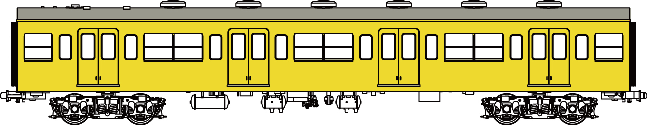 国鉄101系黄色5号増結Iの画像