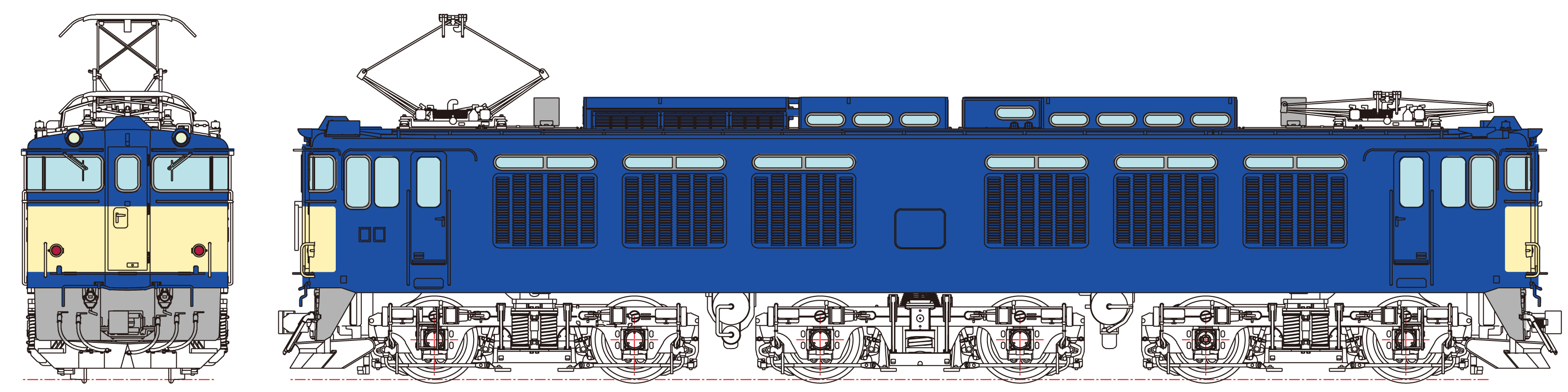 EF64-0代7次車国鉄標準色画像