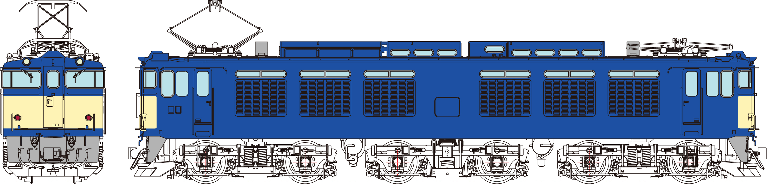 EF64-0代7次車稲沢タイプ国鉄標準色画像