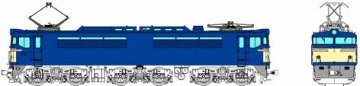 EF61、青15号＋正面警戒色クリーム1号の画像