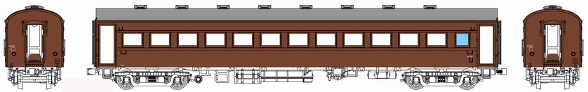 国鉄オハフ61-1000代(オハ61緩急車化)ぶどう2号の画像